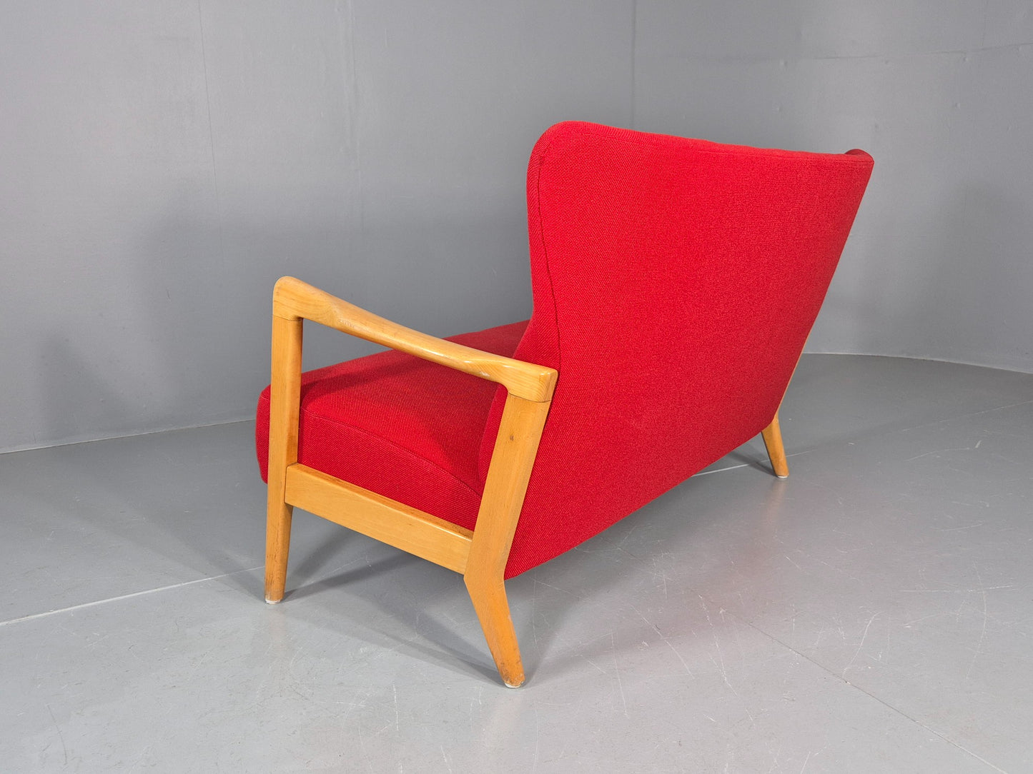 Vintage Mid Century Two Seater Sofa Fritz Hansen 40s Soren Hansen Retro EB12116