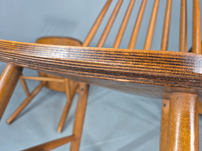 4 Vintage 1970s Retro Dining Chairs Scandinavian Stick Back Design EB12257
