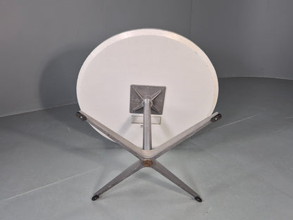 Vintage Fritz Hansen Circular Occasional Table Arne Jacobsen Design EB13004