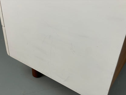 Vintage Chest Of Drawers By Uniflex Teak Retro 1960s Mid Century White EB12962