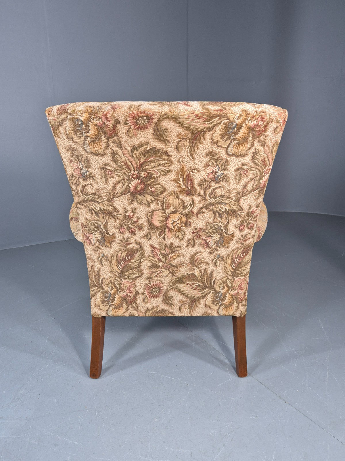Vintage Parker Knoll Retro 1960s Armchair Floral Upholstery Beech Frame EB12167