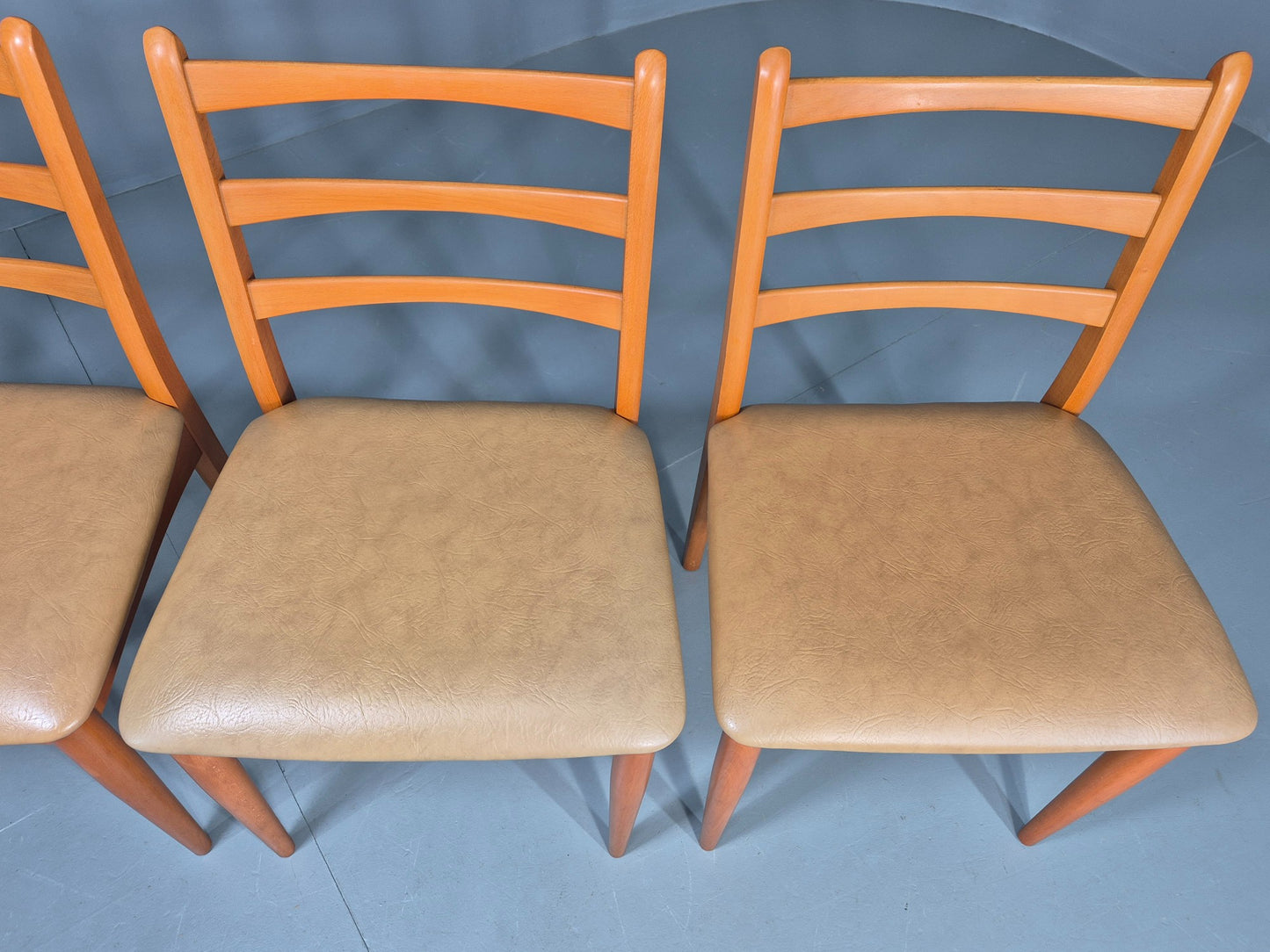 4 Vintage Schreiber Dining Chairs 1970s Retro Mid Century Dining Chairs EB12183
