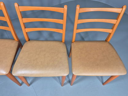 4 Vintage Schreiber Dining Chairs 1970s Retro Mid Century Dining Chairs EB12183