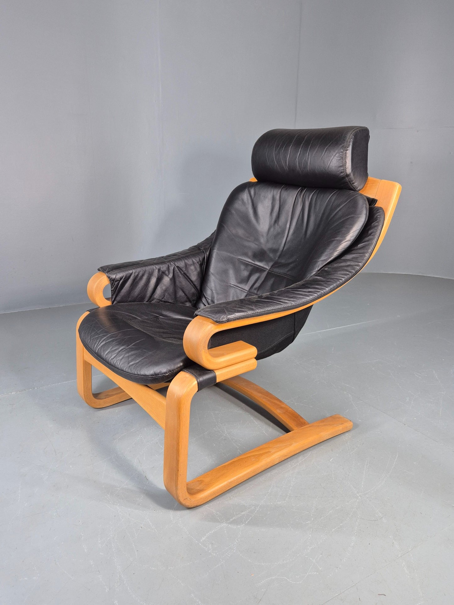 Vintage Danish Lounge Chair Skippers Apollo Mid Century 1970s Retro EB12124