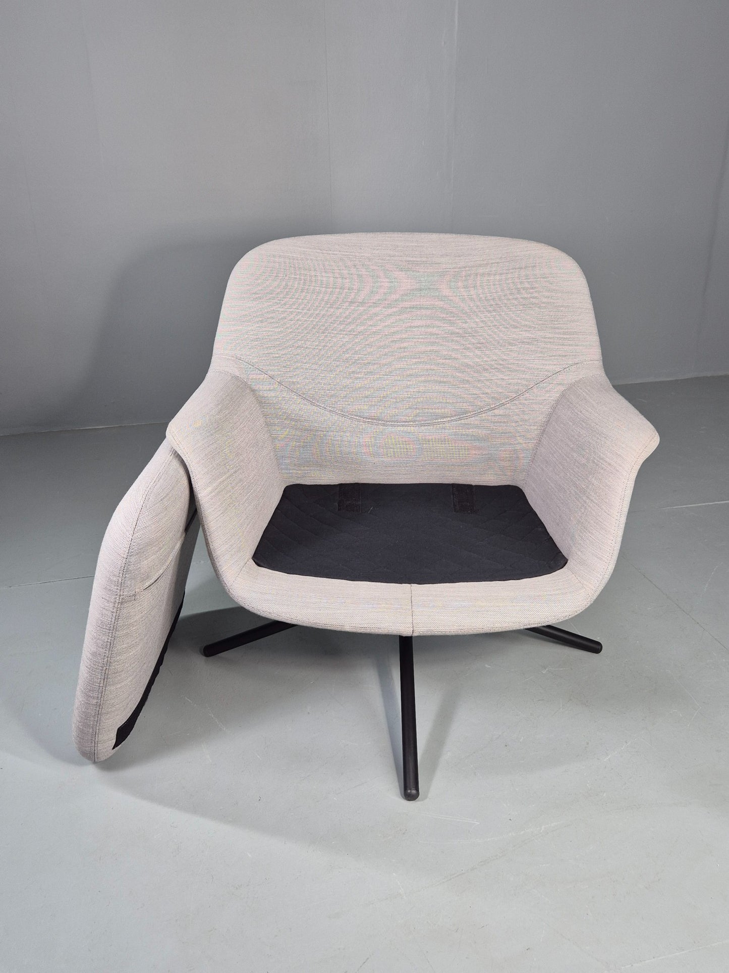 Vintage Swivel Lounge Chair Icons of Denmark Smile Chair Retro Modern EB12855