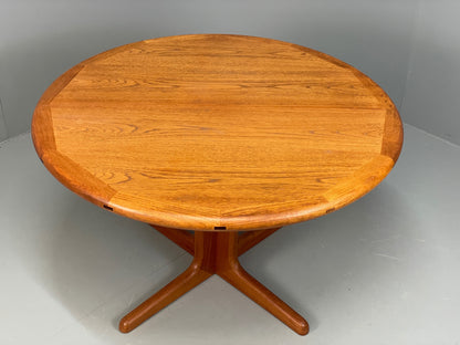 Vintage Teak Dining Table Dyrlund Extending Danish Mid Century 1970s EB12979