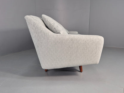 Vintage Mid Century 3 Seat Sofa New Upholstery Teak Legs 1960s EB12169