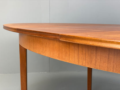 Vintage Teak Dining Table Oval Extending Mid Century Retro W Lawrence EB12953
