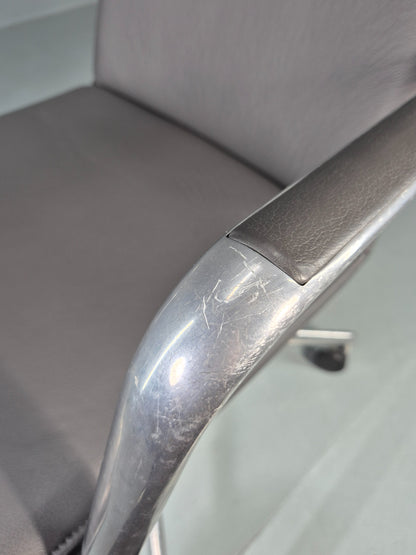 Modern Design Brunner Finasoft Conference Chair Grey Leather EB12997