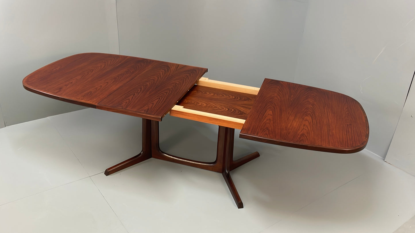 Vintage Dining Table Extending By Gudme Møbelfabrik Danish Mid Century EB12616