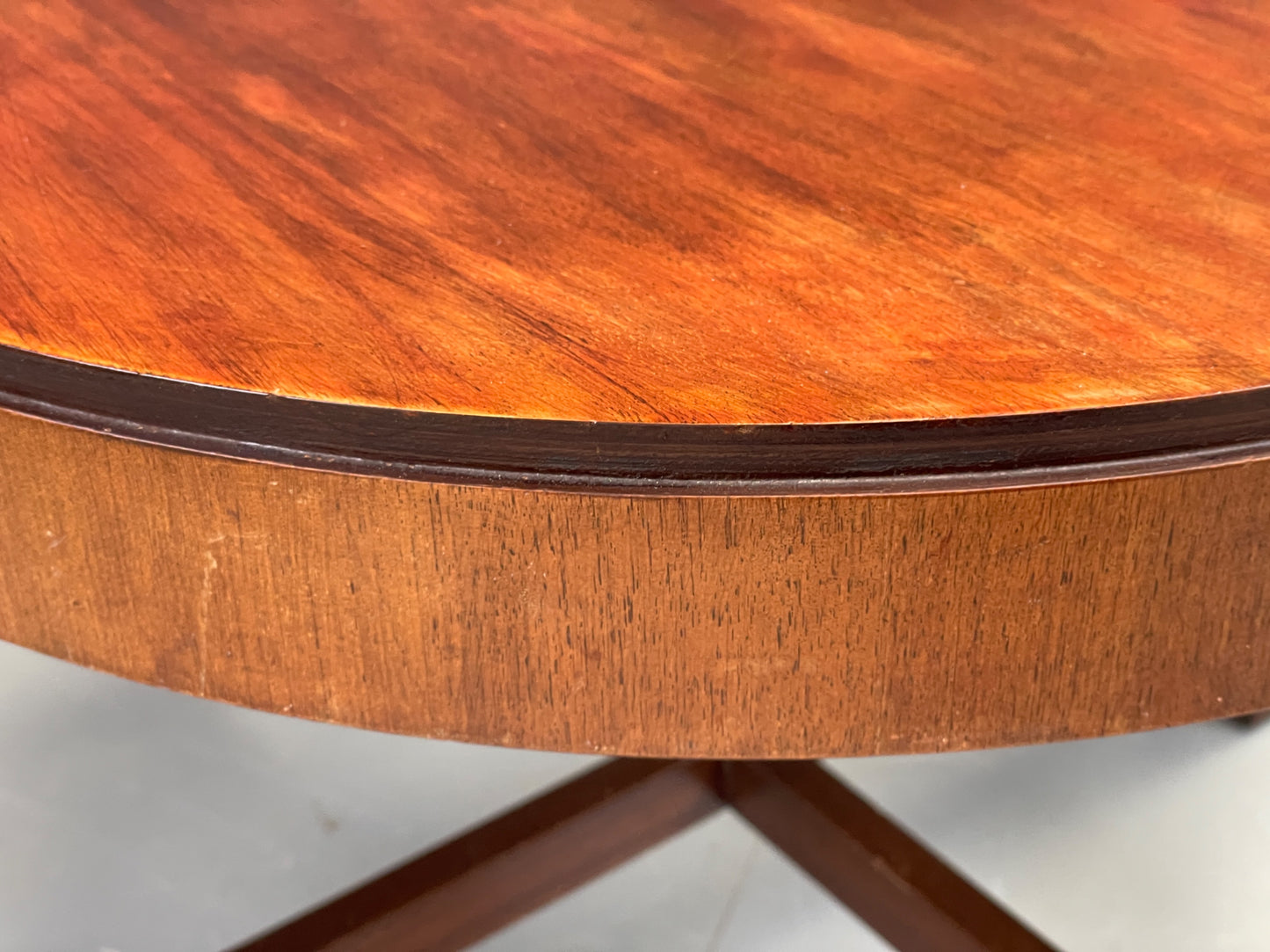 Vintage Circular Side Table Art Deco Style 1950s Retro EB11882