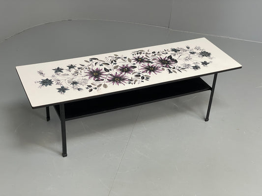 Vintage Habitat Coffee Table 1960s John Piper Design Floral Retro EB12083