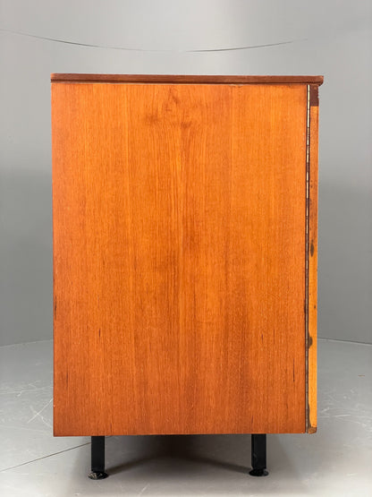 Vintage Teak Foldaway Desk Adjustable 1960s Retro Midcentury Shelving EB12082
