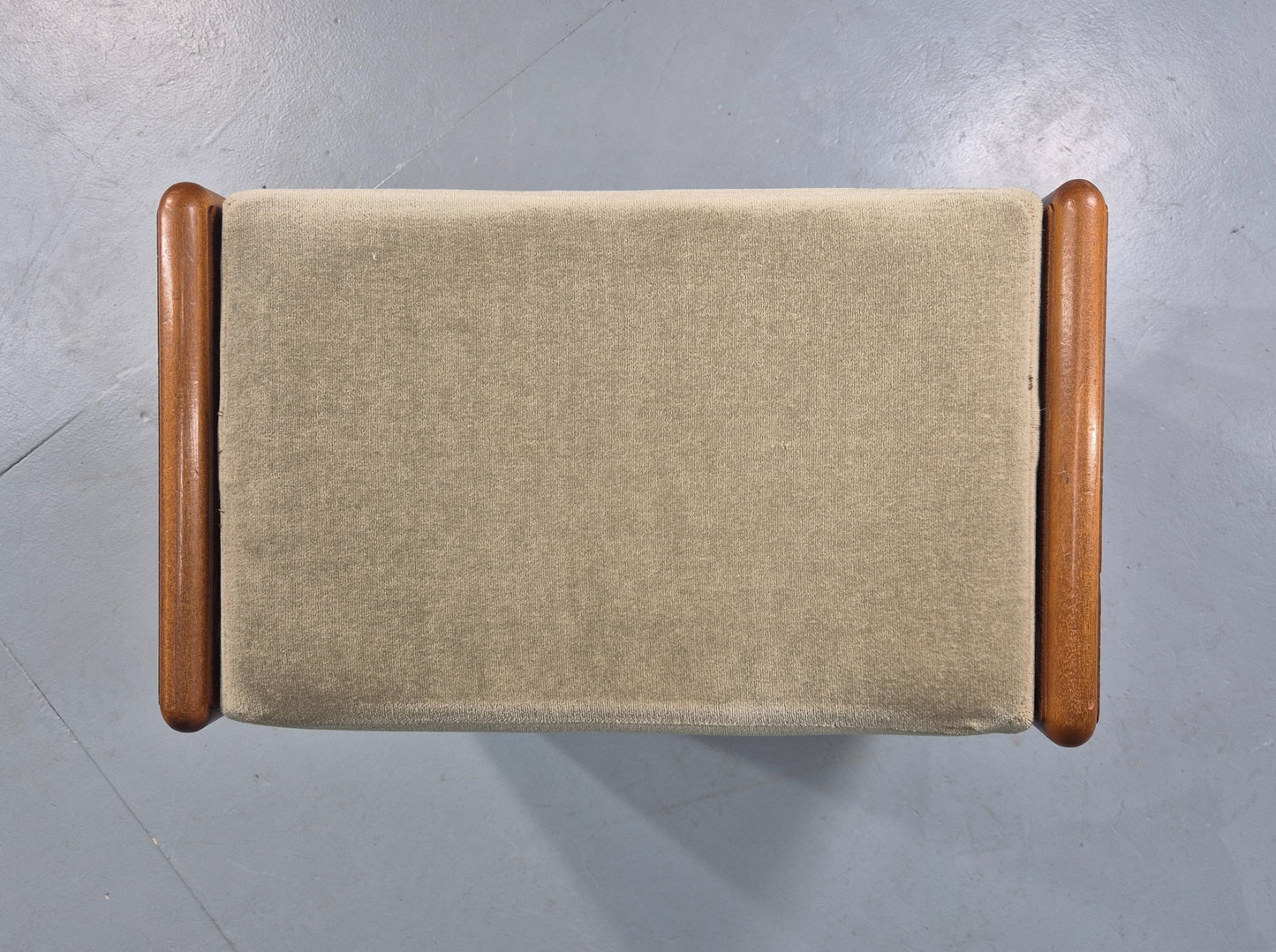 Vintage Teak Footstool 1980s Design Retro  EB12007