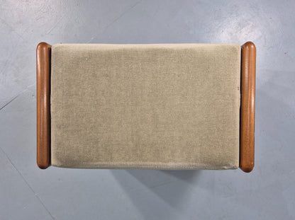 Vintage Teak Footstool 1980s Design Retro  EB12007
