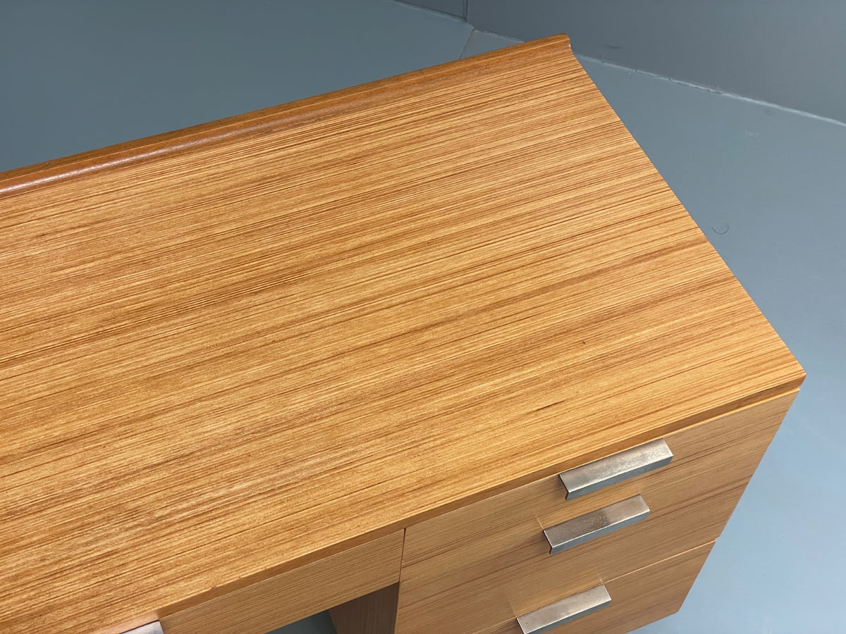 Vintage Desk Stag Fineline Birch Ply Aluminium Retro Mid Century EB13104
