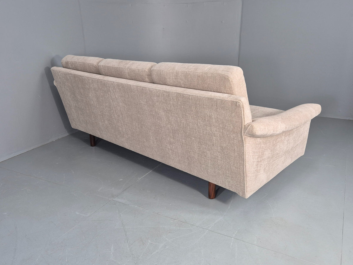Vintage Danish 3 Seater Sofa New upholstery 1960s Original Mid Century EB12534