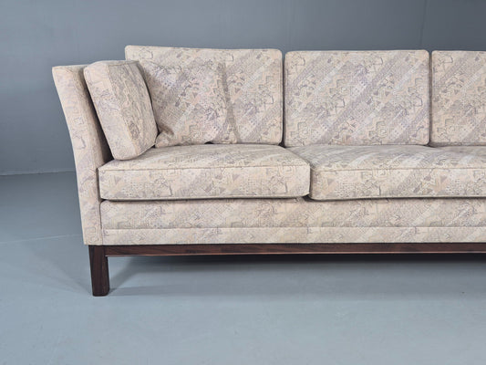 Vintage 3 Seater Sofa 1980s Danish Design Geometric Pattern Retro MCM Eb12581