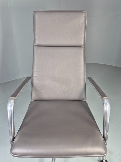 Modern Design Brunner Finasoft Conference Chair Grey Leather EB12995