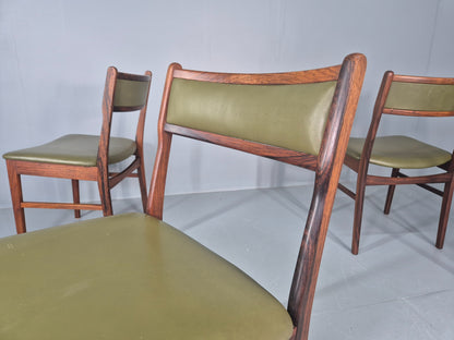4 Vintage Mid Century Dining Chairs Danish Design Vestervig Eriksen EB12145