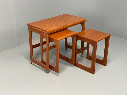Vintage Teak Flip Table McIntosh Nesting Tables Mid Century 1960s EB12948