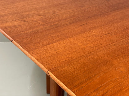 Vintage Teak Dropleaf Table By Jentique 1960s Oval Beech Retro EB11695 MWOO