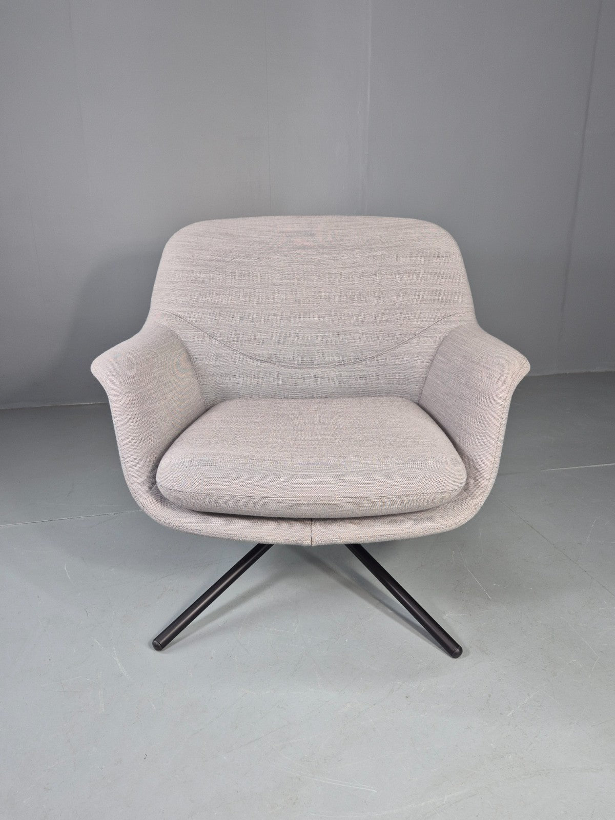 Vintage Swivel Lounge Chair Icons of Denmark Smile Chair Retro Modern EB12854