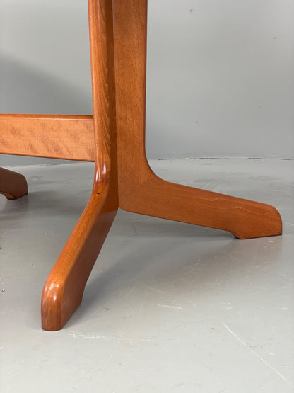 Vintage Teak Dining Table Extending 6 seater Oval 1980s EB12292