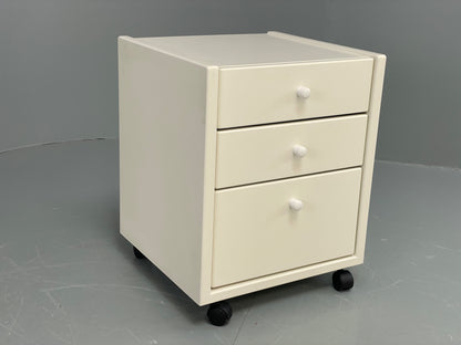Vintage Hülsta Bedside Cabinet Chest of Drawers White 1990s EB12283