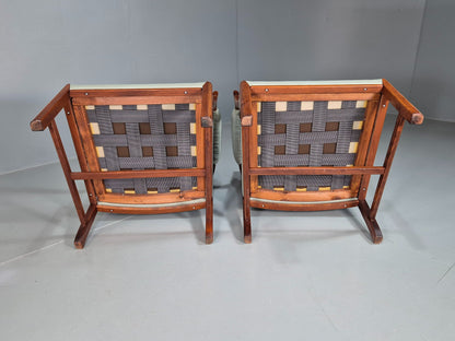 2 Vintage Arm Chairs Swedish Mid Century 1970s Broderna Andersson Retro EB07452