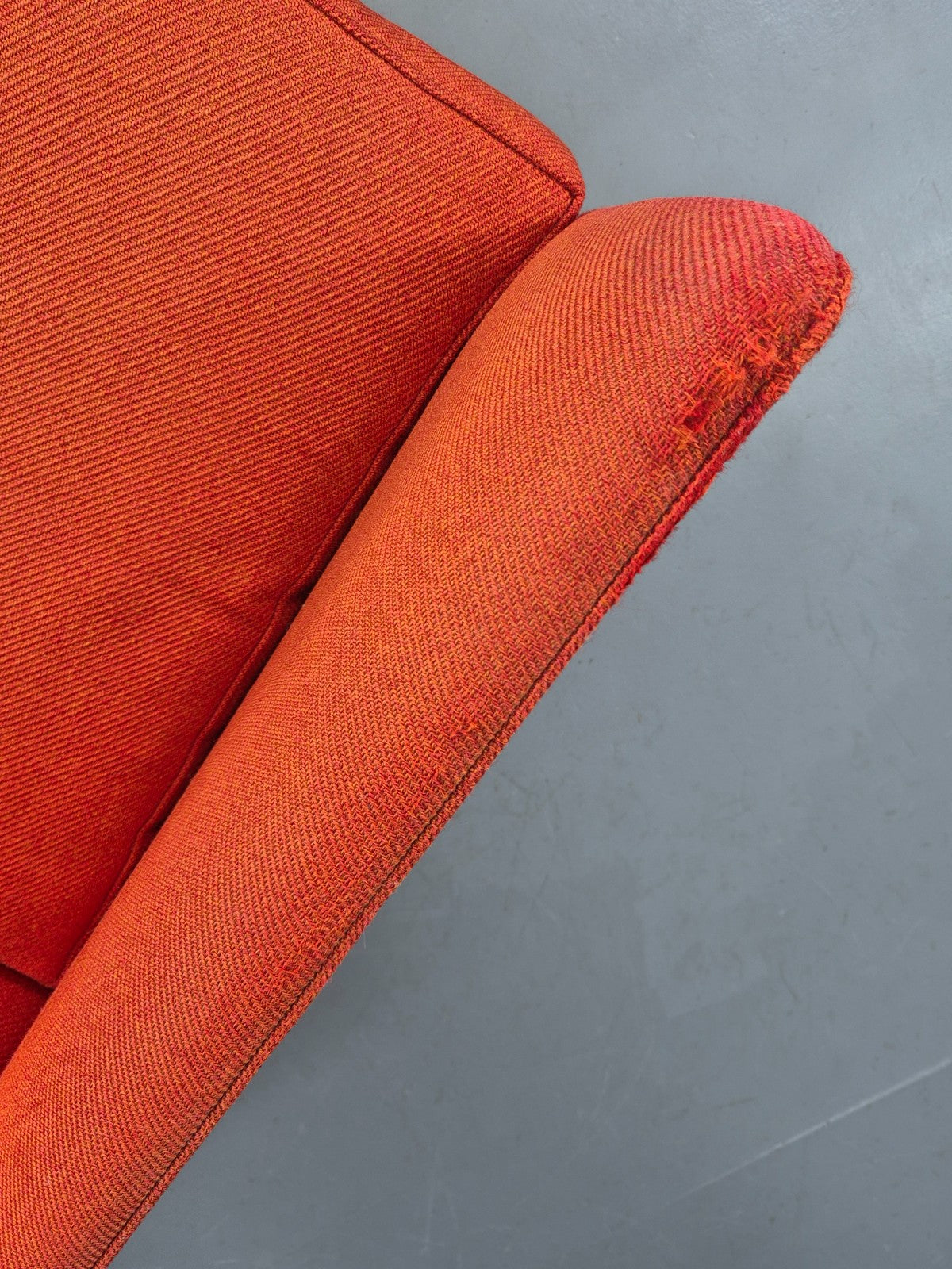 Vintage Mid Century Red Wingback Armchair Danish Design 1960s Retro EB12120