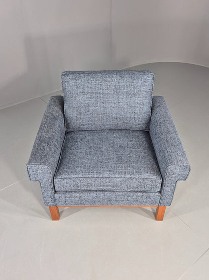 Vintage Mid Century Armchair 1960s Swedish Teak New Upholstery Retro EB11136