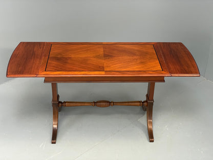 Vintage Walnut Coffee Table Danish 1960s Drop Leaf Retro EB12329