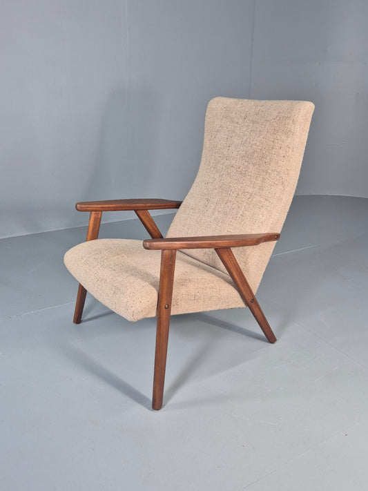 Vintage Teak Arm Chair Danish Design 1960s Retro Mid Century EB12490