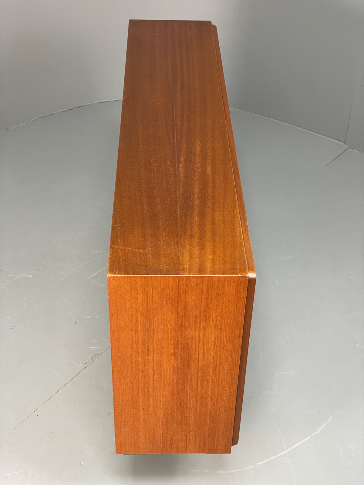 Vintage Teak Glazed Bookcase 1970s Shelving Mid Century Retro EB13151