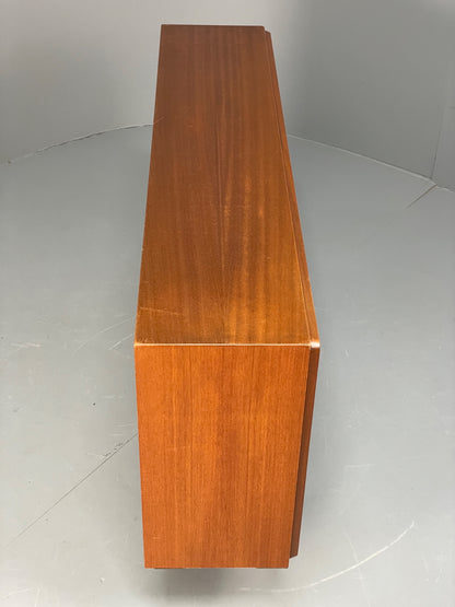 Vintage Teak Glazed Bookcase 1970s Shelving Mid Century Retro EB13151