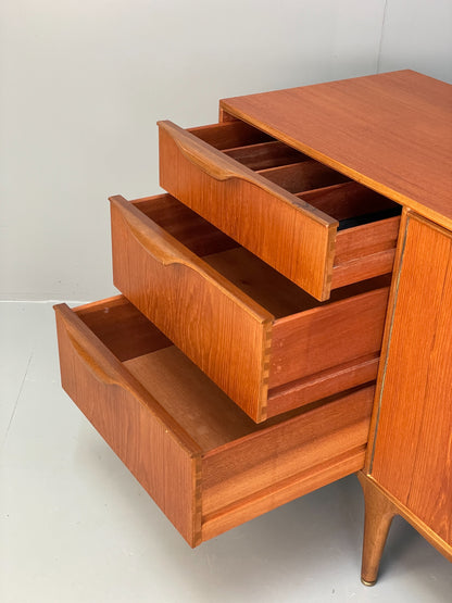 Vintage McIntosh Teak Sideboard 1960s Mid Century Drawers Shelves EB11686