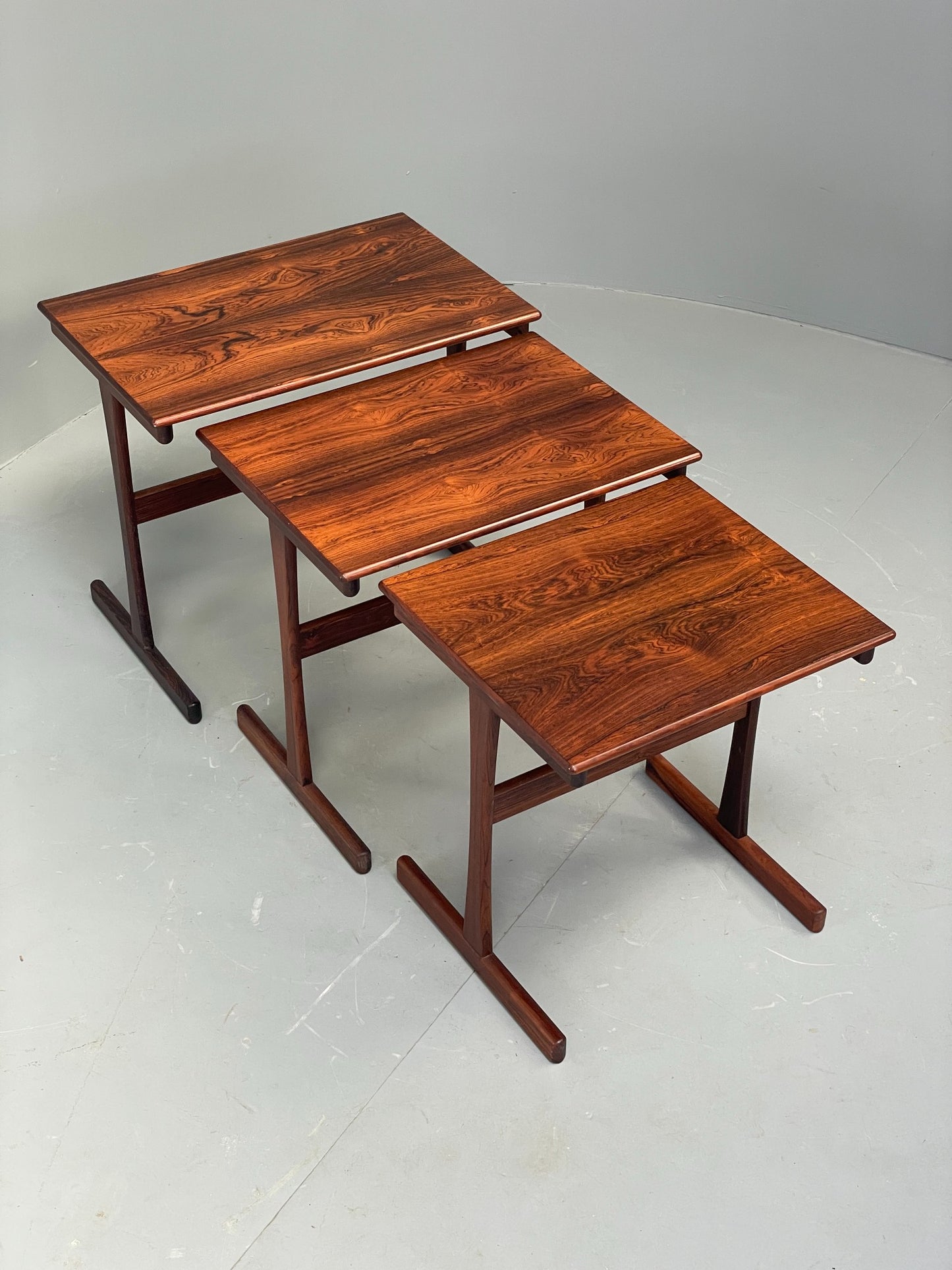Vintage Danish Nesting Tables By Kai Kristiansen Mid Century 1960s EB12353