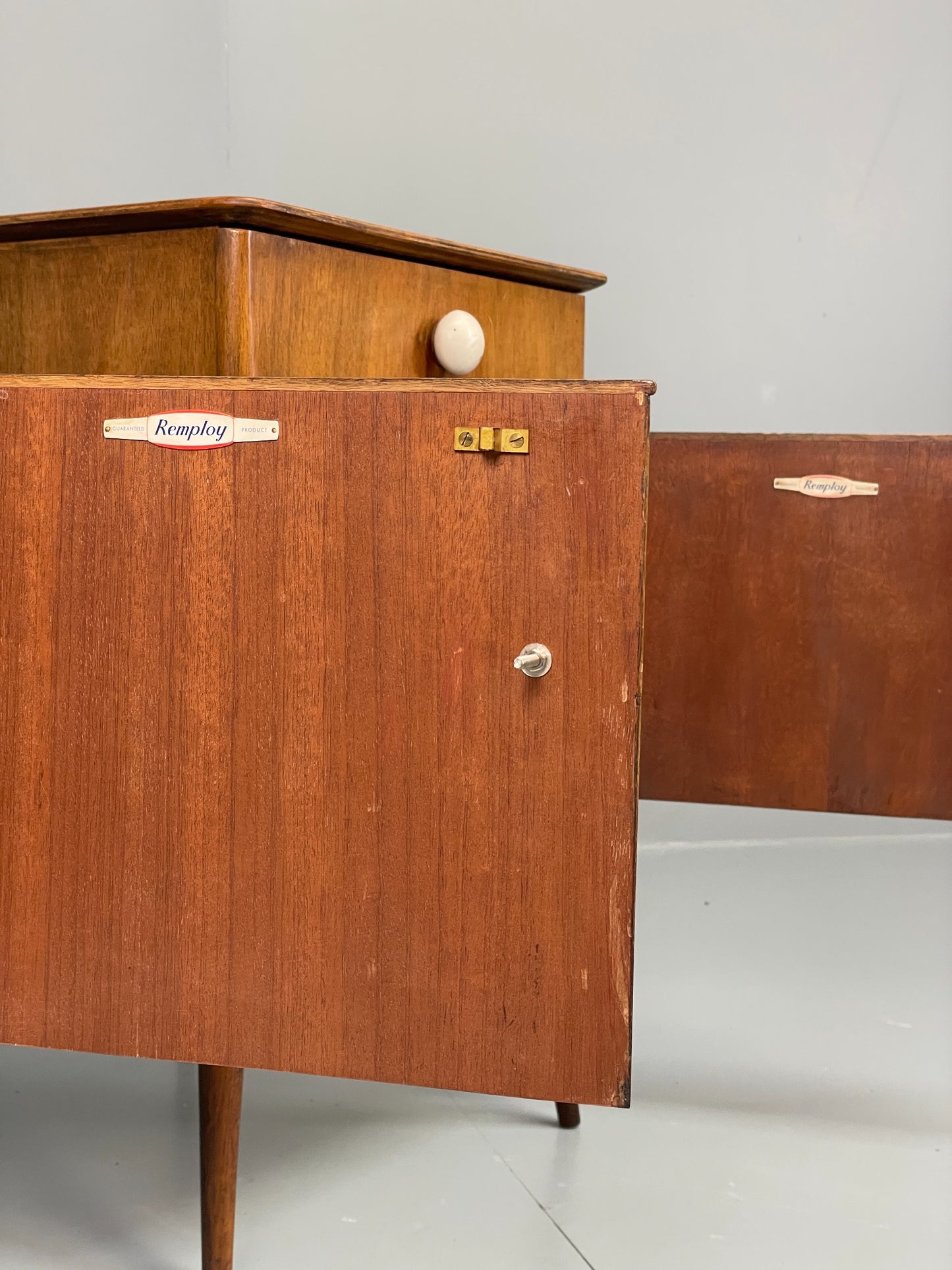 Vintage Bedside Cabinets Pair By Remploy 1950s Mid Century Retro EB12618