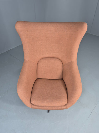 Vintage Danish Bucket Egg Chair New Upholstery 1960s Retro Mid Century EB12111