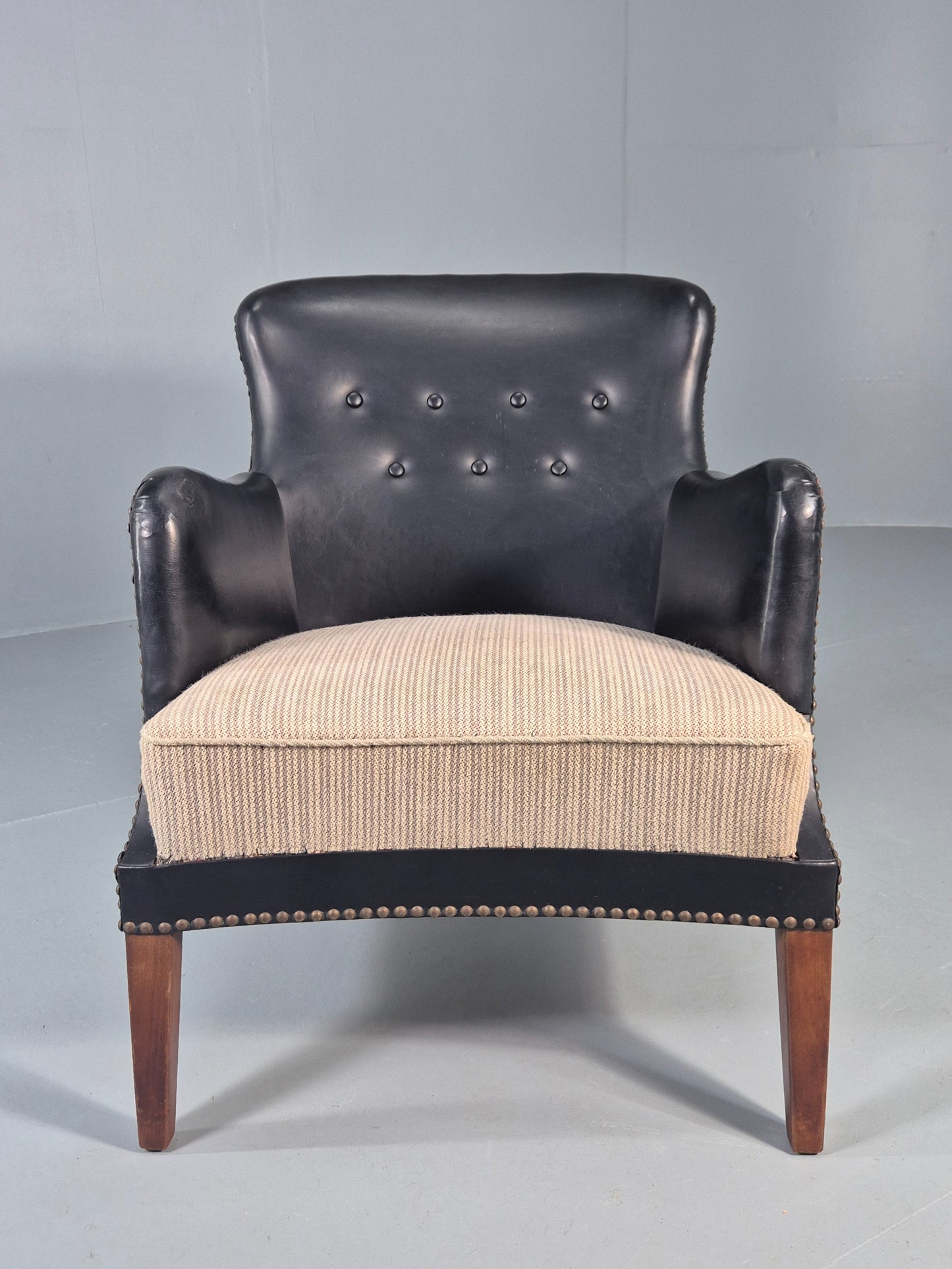 Vintage Danish Mid Century Armchair 1950s Design Organic Modernism Retro EB12192
