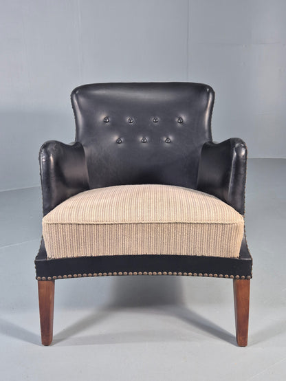 Vintage Danish Mid Century Armchair 1950s Design Organic Modernism Retro EB12192