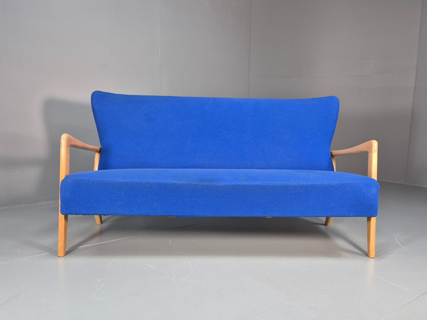 Vintage Mid Century Two Seater Sofa Fritz Hansen 40s Soren Hansen Retro EB09016