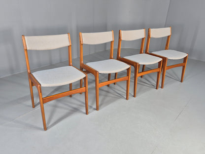 4 Mid Century Vintage Teak Dining Chairs Anderstrup Buch 1960s Retro  EB12106