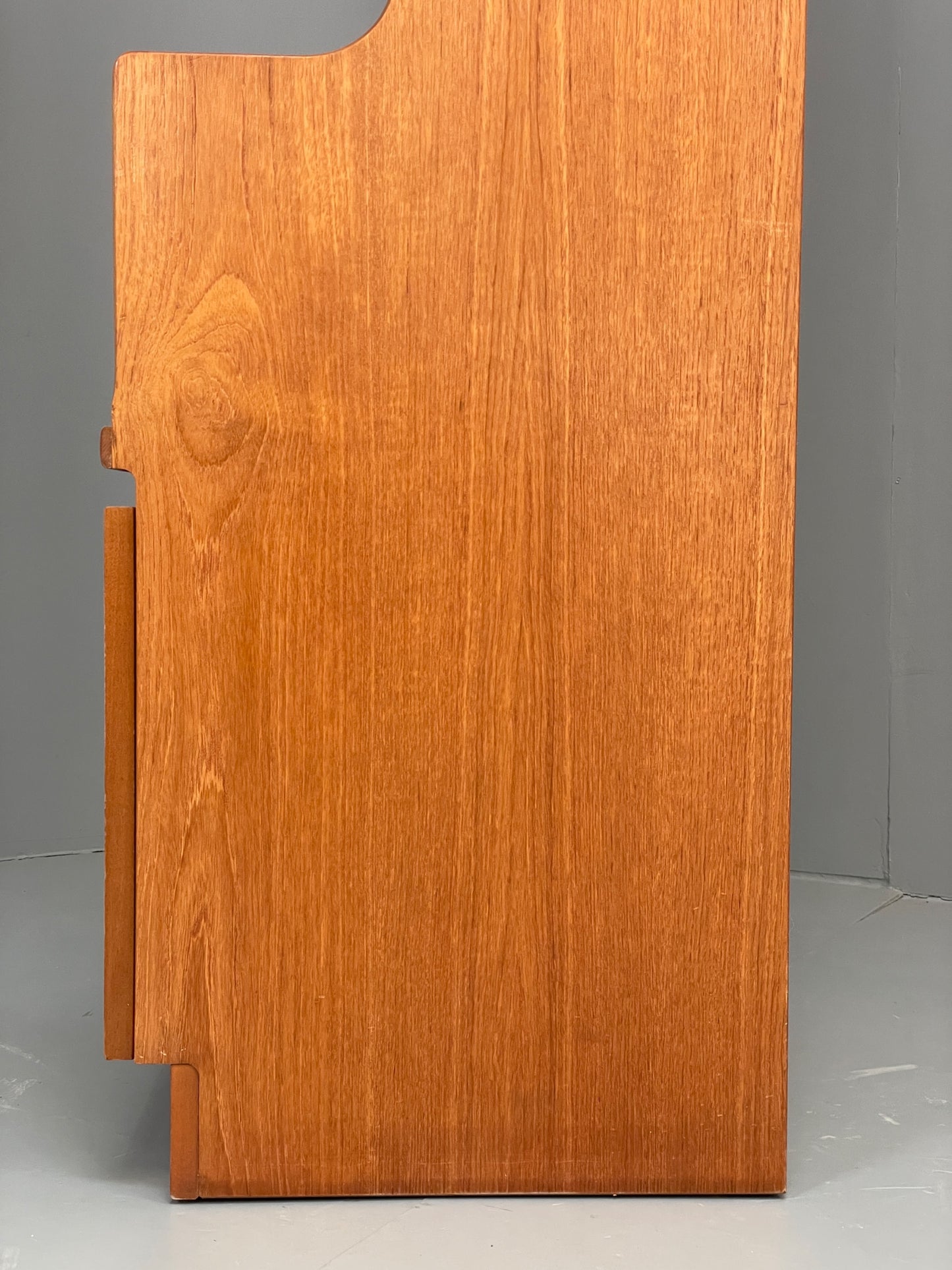 Vintage Nathan Teak Unit Glazed Display Shelving Retro 1970s Squares EB12897