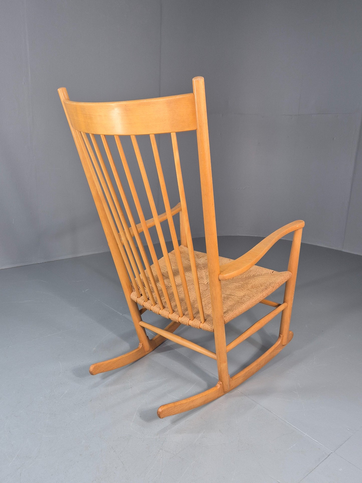 Vintage Wegner Rocking Chair J16 Model for Fredericia c1944 MCM Retro 10991
