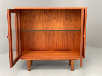 Vintage G Plan Bookcase Teak 1970s Glazed Doors Shelving Mid Century EB12901