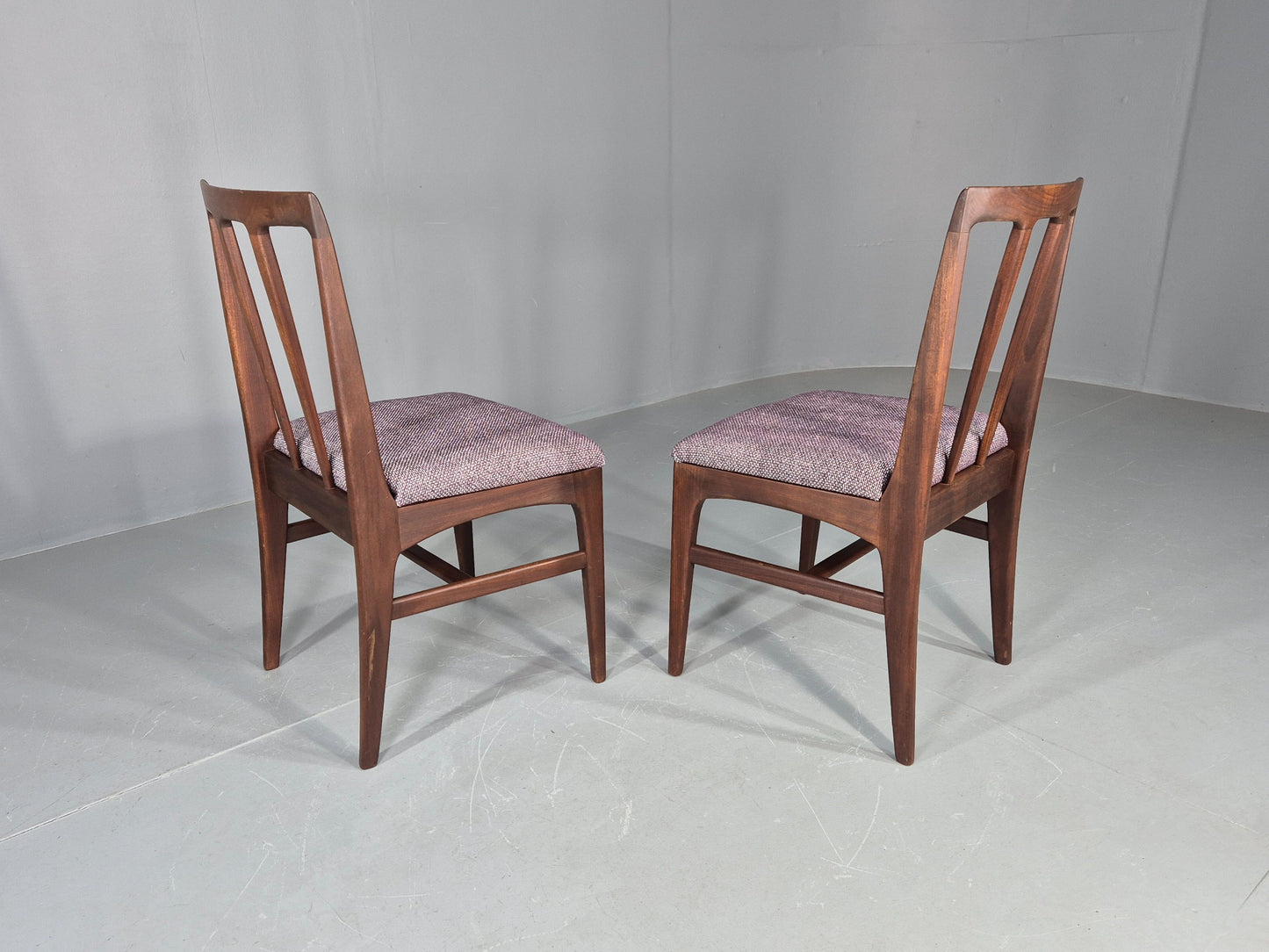 2 Vintage Teak Dining Chairs A Younger J Herbert Design 1970s New Seats EB11768