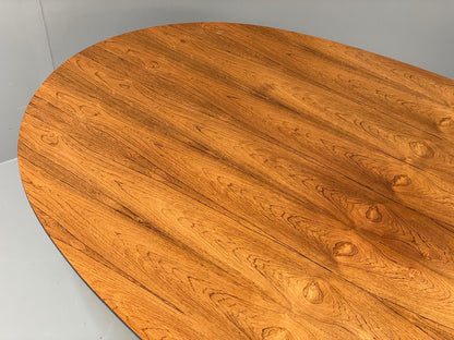 Vintage Arkana Tulip Table Oval Aluminium Base 1960s Maurice Burke EB11877