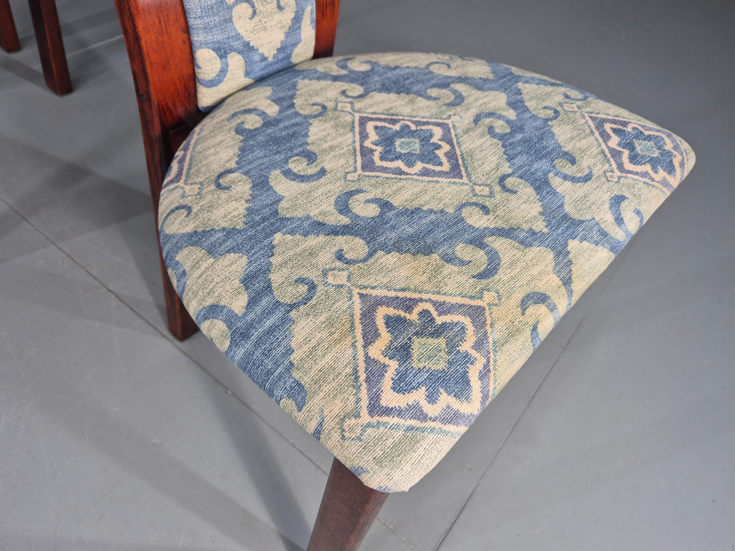 6 Vintage Danish 1980s Dining Chairs Retro Post Modern EB12264